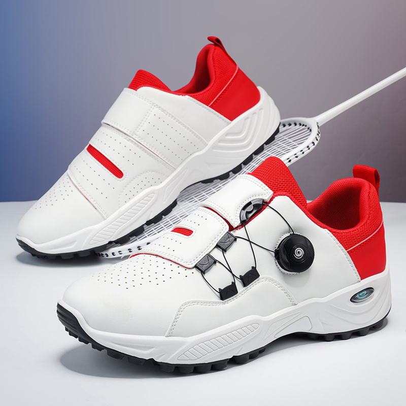 Men'S Shoes With Velcro - 남성용 회전 버튼 벨크로 테니스화, 통기성,