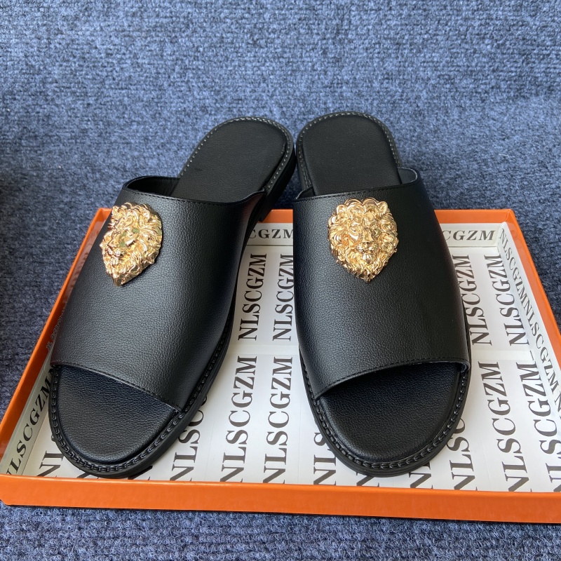 Men Shoes Boss - 오리지널 신발 브랜드 남성용 블랙 슬리퍼