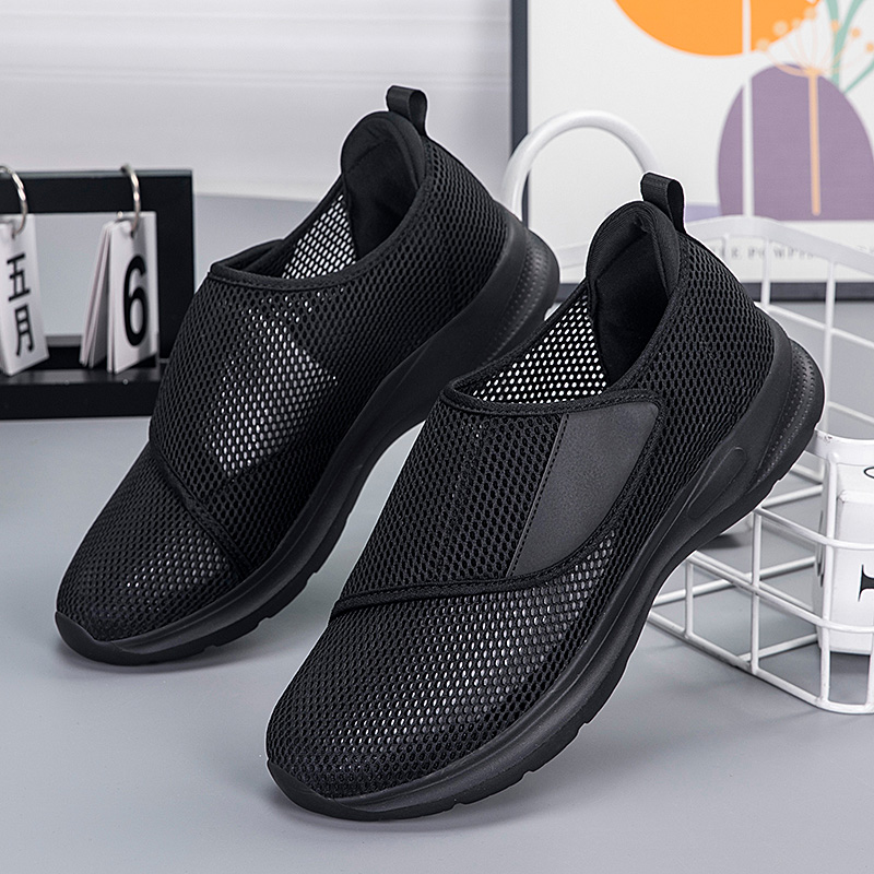Men'S Shoes With Velcro - YUYIN 남성용 여름 통기성 메쉬 스포츠