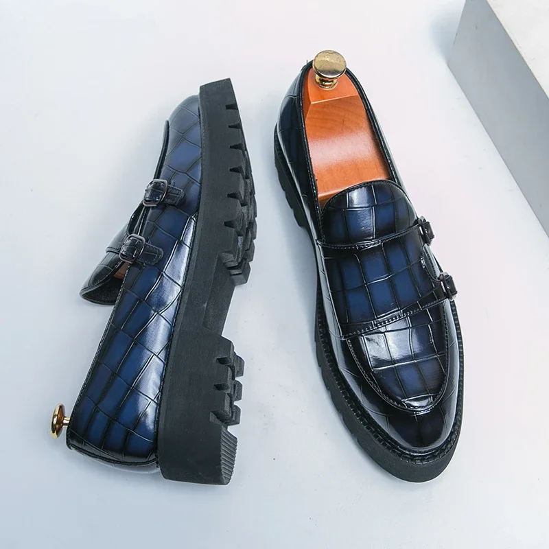 Men Shoes Prada - 스트리트 패션 남성 로퍼 두꺼운 밑창