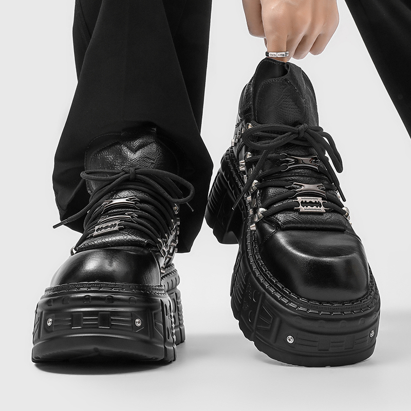 Men'S Shoes To Increase Height - 새로운 고딕 펑크 남성 플랫폼 신발