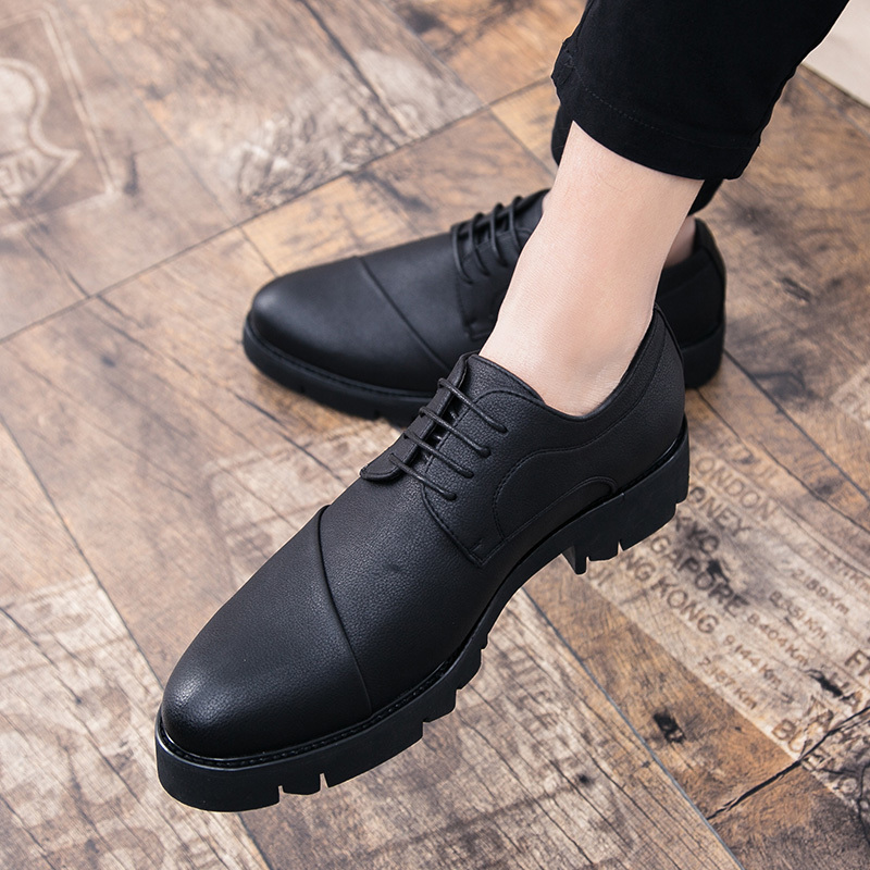Men Shoes Prada - 뾰족한 앞코 두꺼운 밑창 부드러운 플랫폼