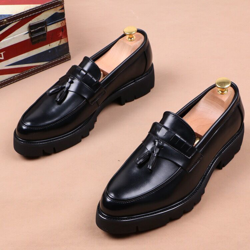 Men Shoes Prada - 남성 캐주얼 비즈니스 웨딩 정장용 부드러운