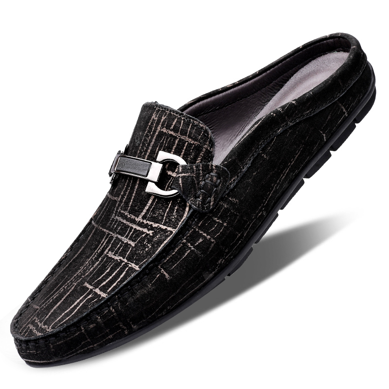 Men'S Shoes Half Cut - 남성용 캐주얼 하프 슬리퍼, 뮬러 슈즈,