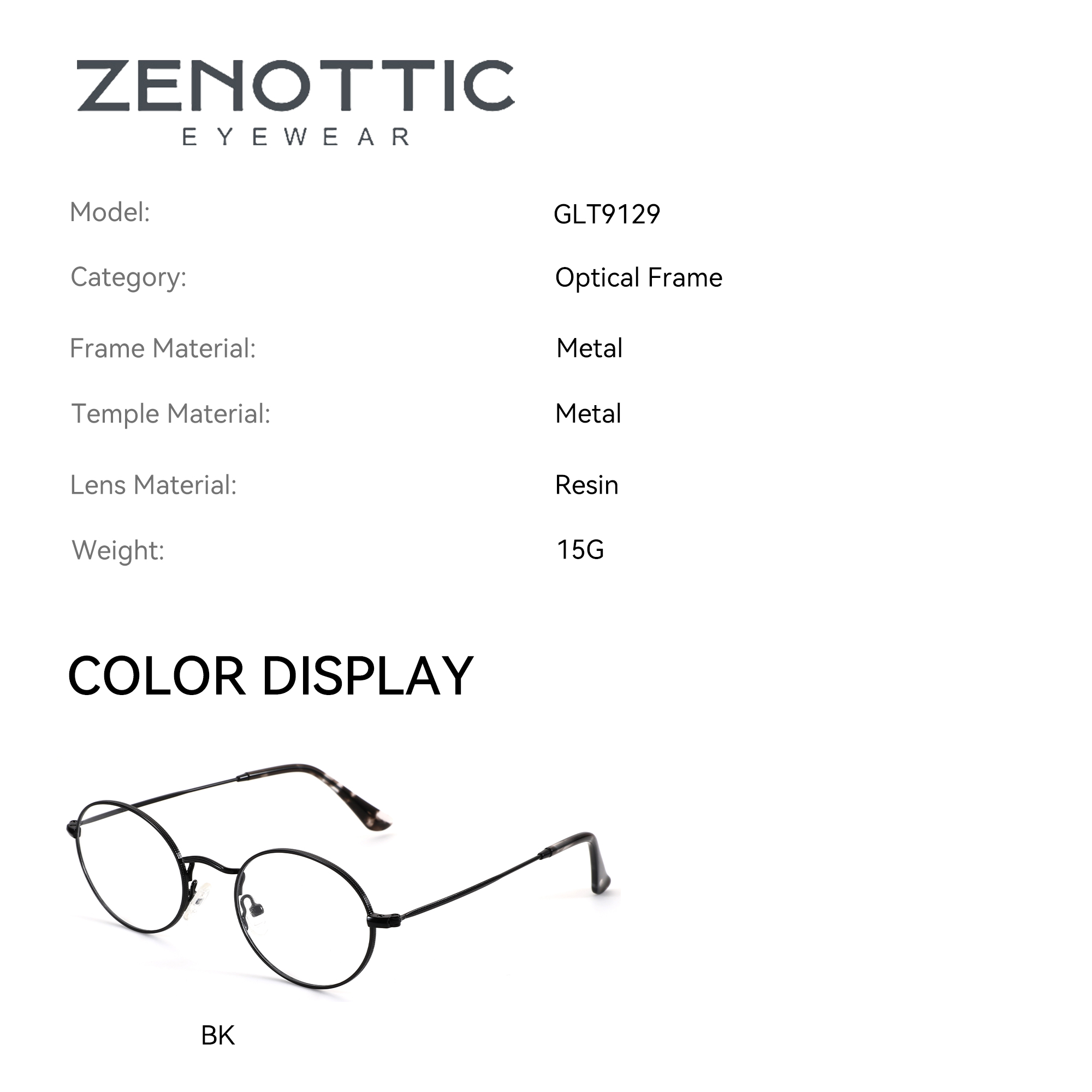 ZENOTTIC M 사이즈 세련된 금속 타원형 처방 안 - Men Shoes Zegna 리뷰 및 가격