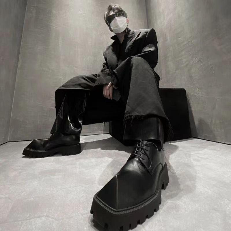 2025 남성용 빅 헤드 가죽 틈새 디자인 캐주얼 플랫 - Men Shoes Prada 리뷰 및 가격