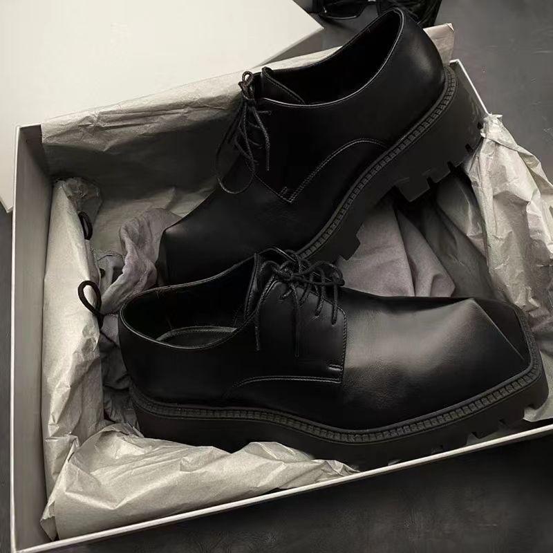 2025 남성용 빅 헤드 가죽 틈새 디자인 캐주얼 플랫 - Men Shoes Prada 리뷰 및 가격