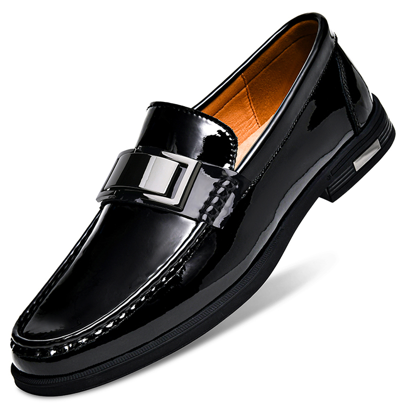 프리미엄 남성 에나멜 가죽 로퍼 비즈니스 슈즈 통풍성  - Men Shoes Boss 리뷰 및 가격