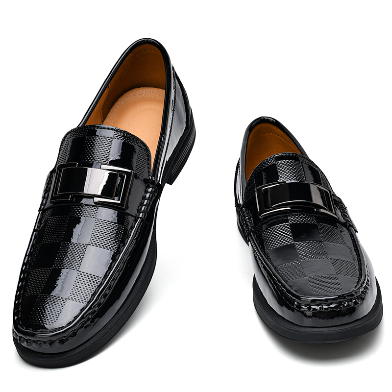 프리미엄 남성 에나멜 가죽 로퍼 비즈니스 슈즈 통풍성  - Men Shoes Boss 리뷰 및 가격