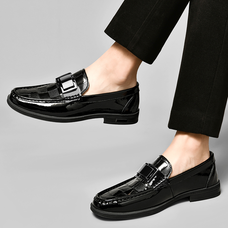 프리미엄 남성 에나멜 가죽 로퍼 비즈니스 슈즈 통풍성  - Men Shoes Boss 리뷰 및 가격