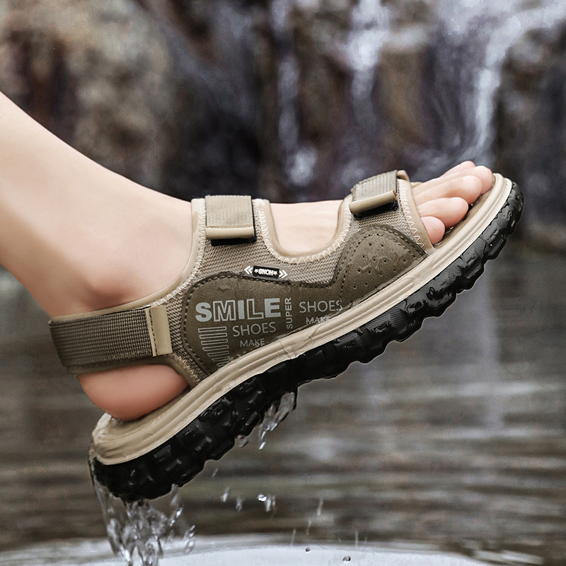 남성용 2026년 신상 여름 샌들, 조절 가능한 벨크로 - Men'S Shoes With Velcro 리뷰 및 가격