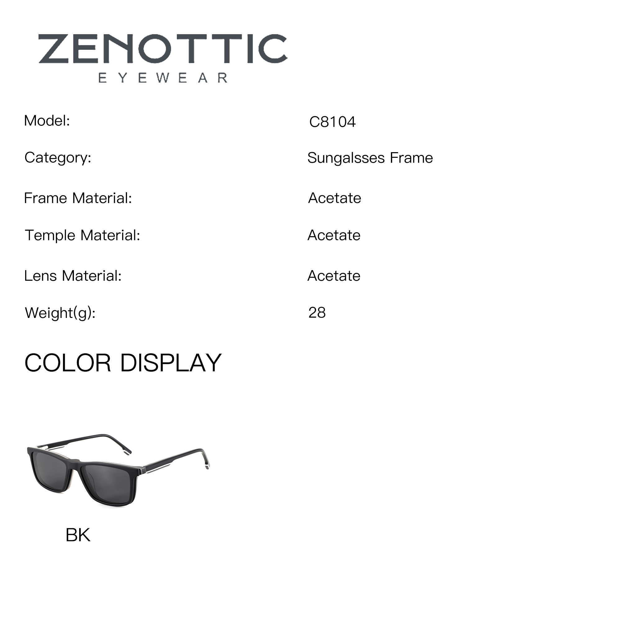 ZENOTTIC S 사이즈 직사각형 아세테이트 처방 안 - Men Shoes Zegna 리뷰 및 가격