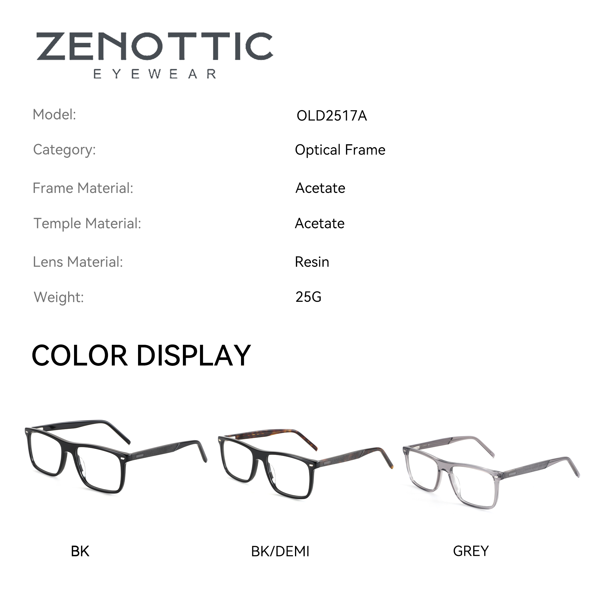ZENOTTIC (M 사이즈) 사각 아세테이트 남성용  - Men Shoes Zegna 리뷰 및 가격