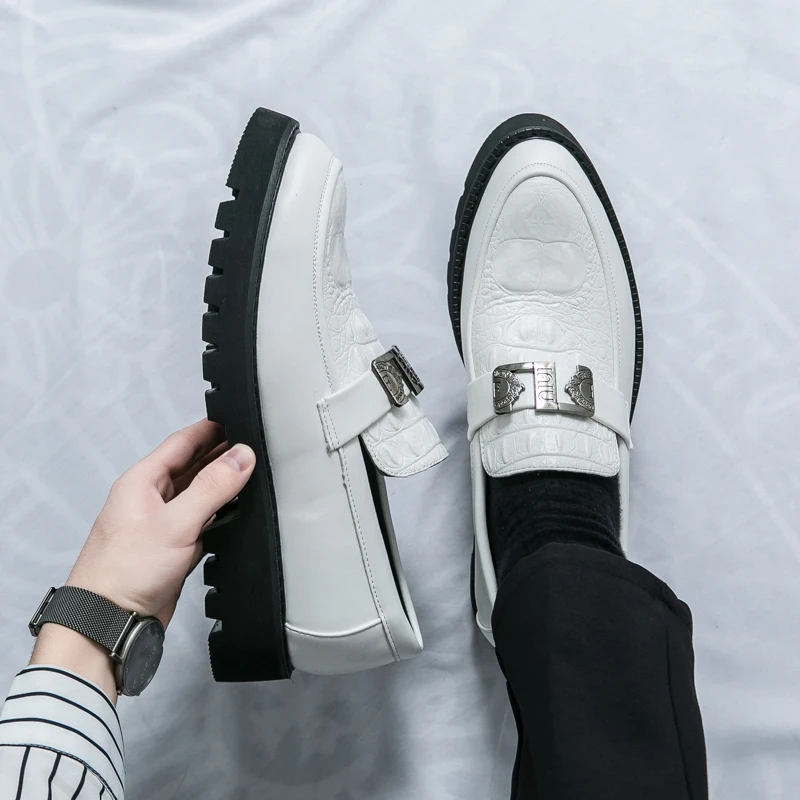 남성 로퍼 파티 비즈니스 두꺼운 밑창 남성 가죽 신발  - Men Shoes Prada 리뷰 및 가격