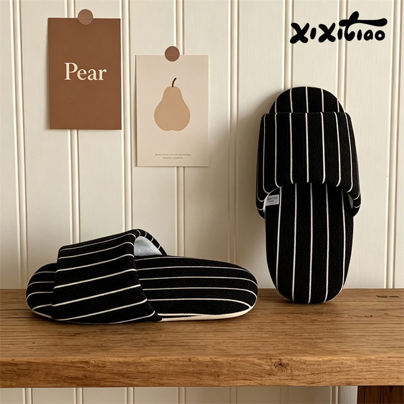 XIXITIAO 스트라이프 실내 슬리퍼 여성 남성 사계 - Men'S Shoes Slip On 리뷰 및 가격