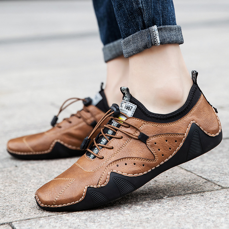 남성 운전 신발을위한 가죽 캐주얼 스니커즈 방수 남성  - Men Shoes Zegna 리뷰 및 가격
