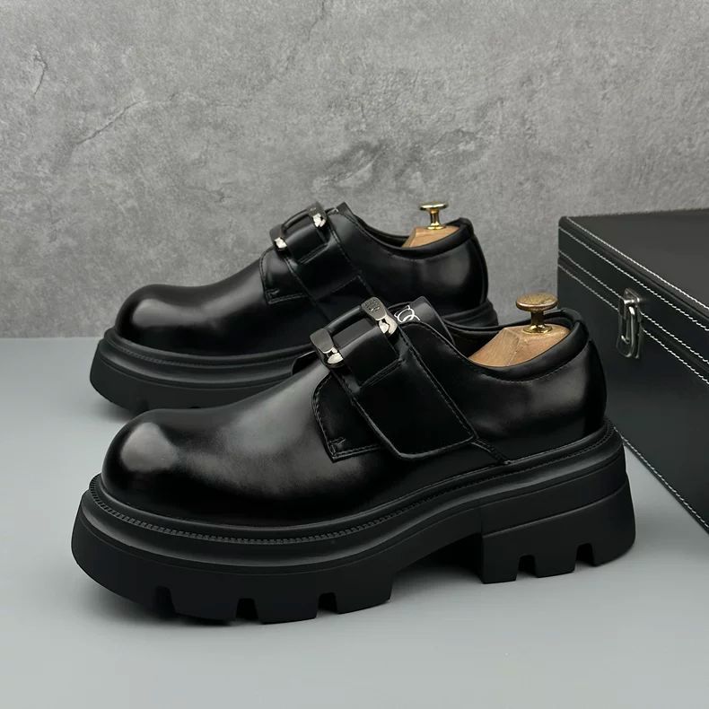 2024 가을 남성 영국 스타일 강화 통근자 빅 헤드  - Men Shoes Prada 리뷰 및 가격