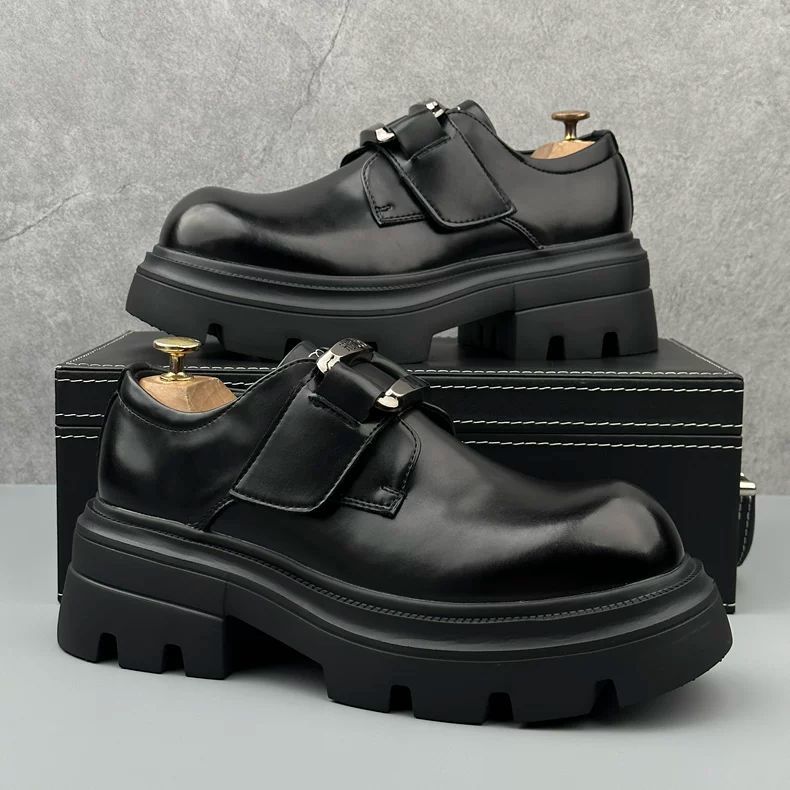 2024 가을 남성 영국 스타일 강화 통근자 빅 헤드  - Men Shoes Prada 리뷰 및 가격