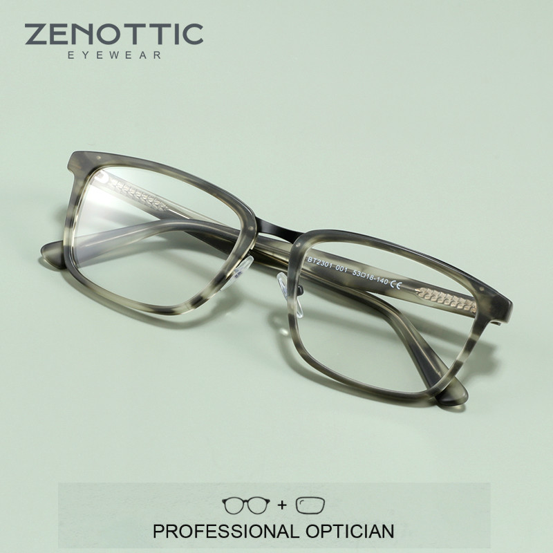 ZENOTTIC Square Acetate 처방 안경  - Men Shoes Zegna 리뷰 및 가격