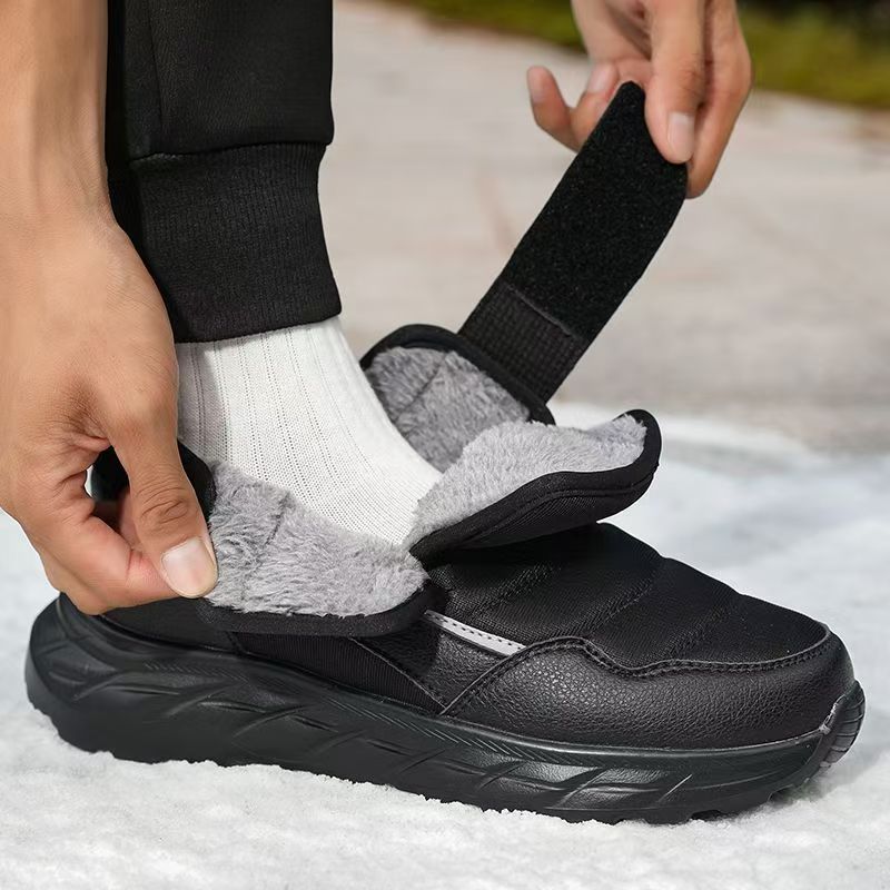 남성용 겨울 신상 대형 벨크로 앵클 스노우 부츠 유니섹 - Men'S Shoes With Velcro 리뷰 및 가격