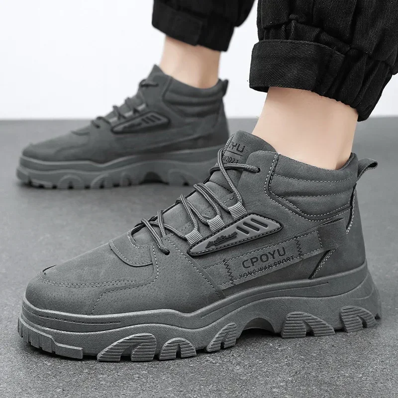 발목 부츠 남성 신발 봄 하이탑 방수 미끄럼 방지 작업 - Men'S Shoes To Increase Height 리뷰 및 가격