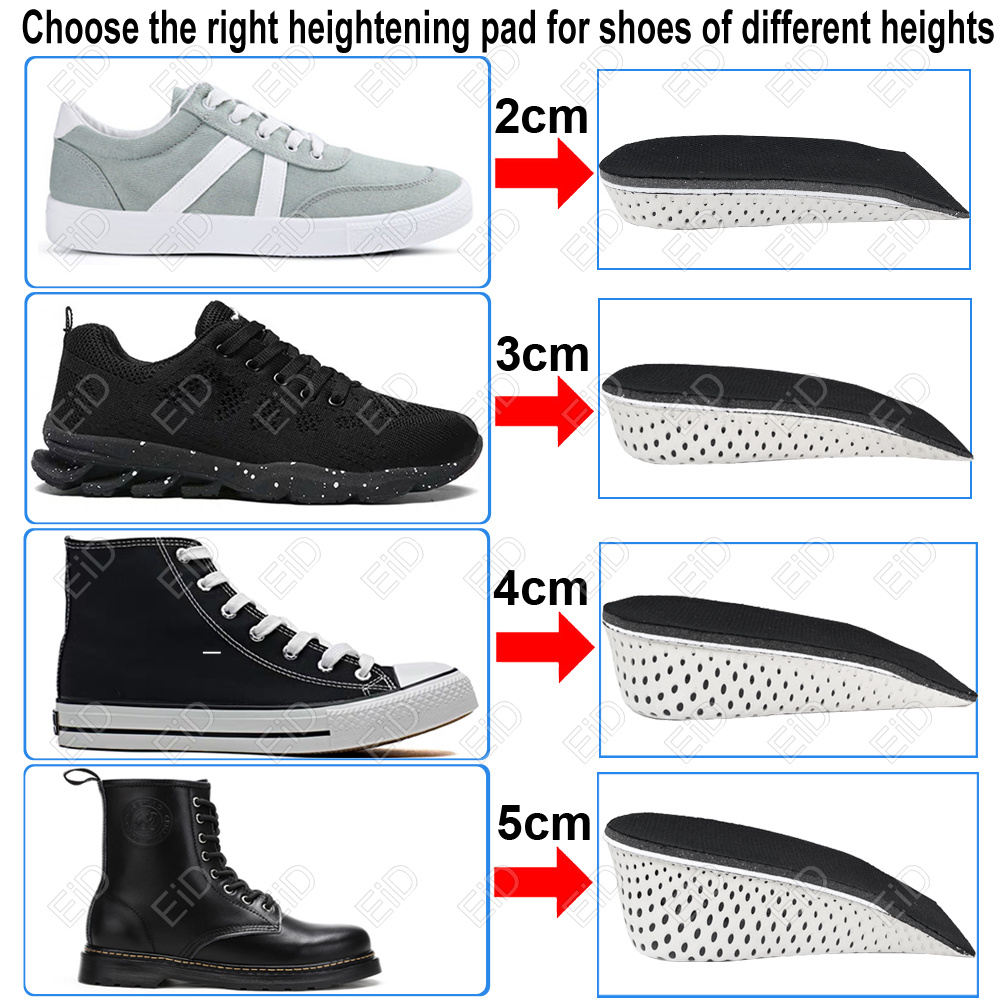 신장 증가 발을위한 보이지 않는 안창 2/3/4/5cm - Men'S Shoes Half Cut 리뷰 및 가격