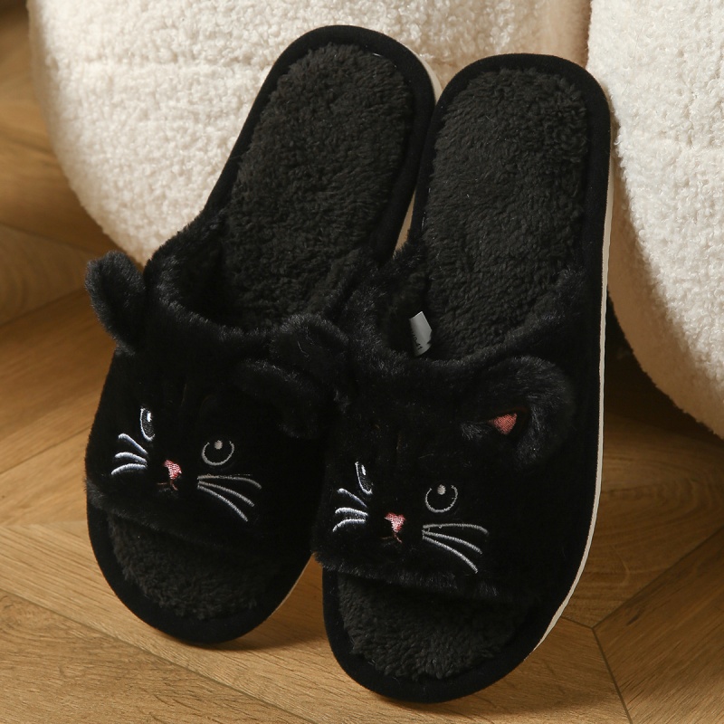 귀여운 고양이 디자인 플러시 플립플랍, 여성용 남성용  - Men'S Shoes Slip On 리뷰 및 가격