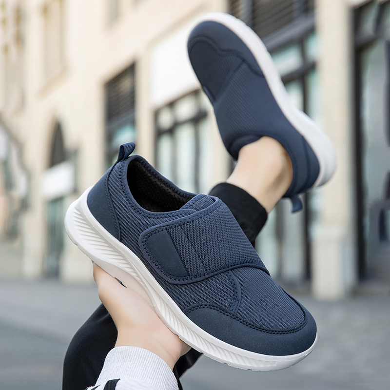 남성용 와이드핏 메쉬 통기성 조절 가능한 벨크로 경량  - Men'S Shoes With Velcro 리뷰 및 가격