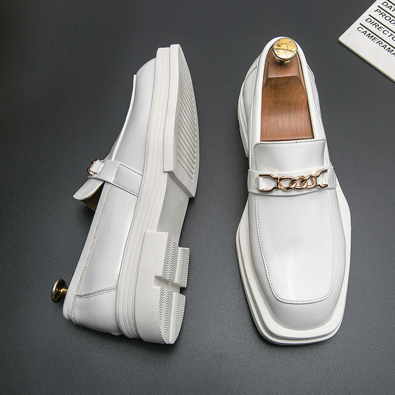 남성 럭셔리 화이트 로퍼 가죽 신발, 남성 플랫폼 레트 - Men Shoes Prada 리뷰 및 가격