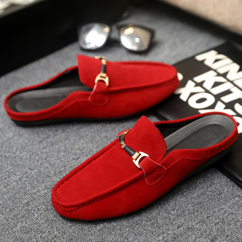 여름 남성 가죽 하프 슬리퍼 편안한 남성 로퍼 통기성  - Men Shoes Prada 리뷰 및 가격