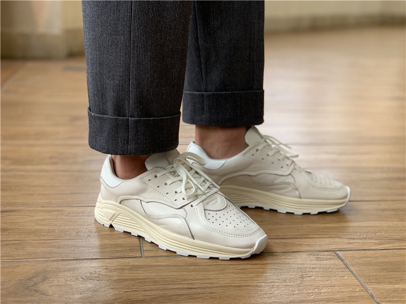 라운드 토 레이스업 캐주얼 화이트 두꺼운 밑창 남성 캐 - Men Shoes Boss 리뷰 및 가격