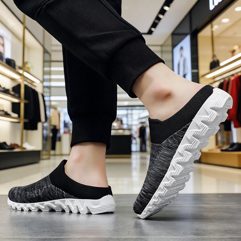 새로운 유행 캐주얼 로우컷 통기성 좋은 남성용 하프 슬 - Men'S Shoes Half Cut 리뷰 및 가격