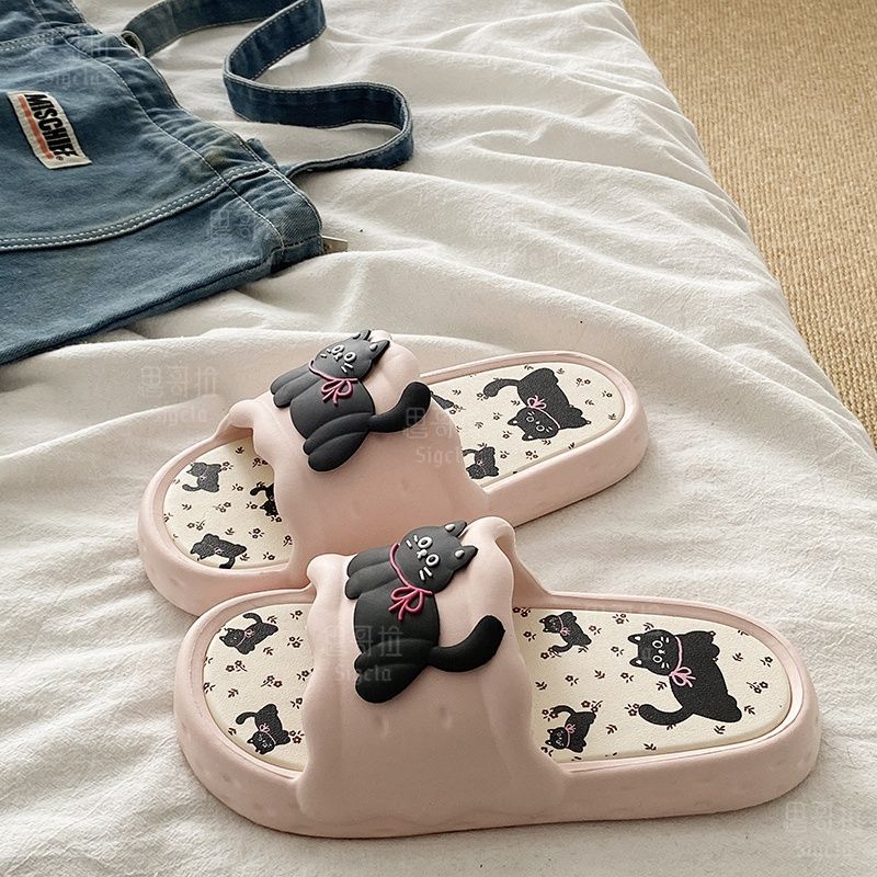 Printting 귀여운 곰 여성 슬리퍼 여름 실내 부 - Men'S Shoes Slip On 리뷰 및 가격