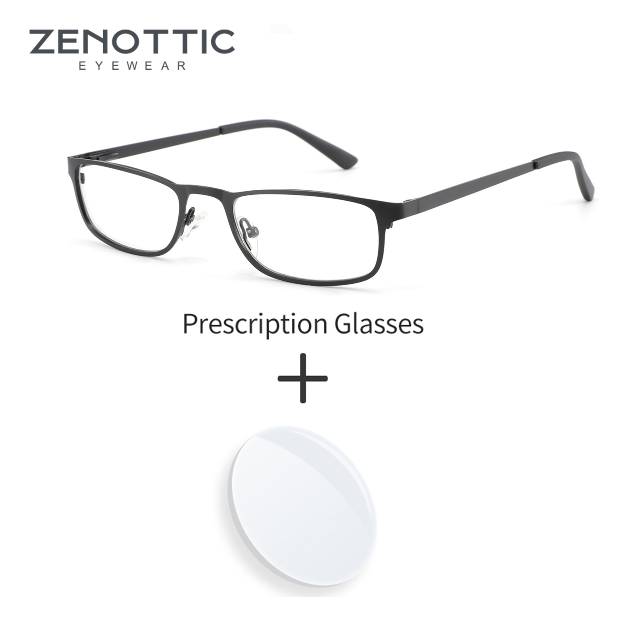 ZENOTTIC 고품질 금속 처방 안경 작은 직사각형  - Men Shoes Zegna 리뷰 및 가격