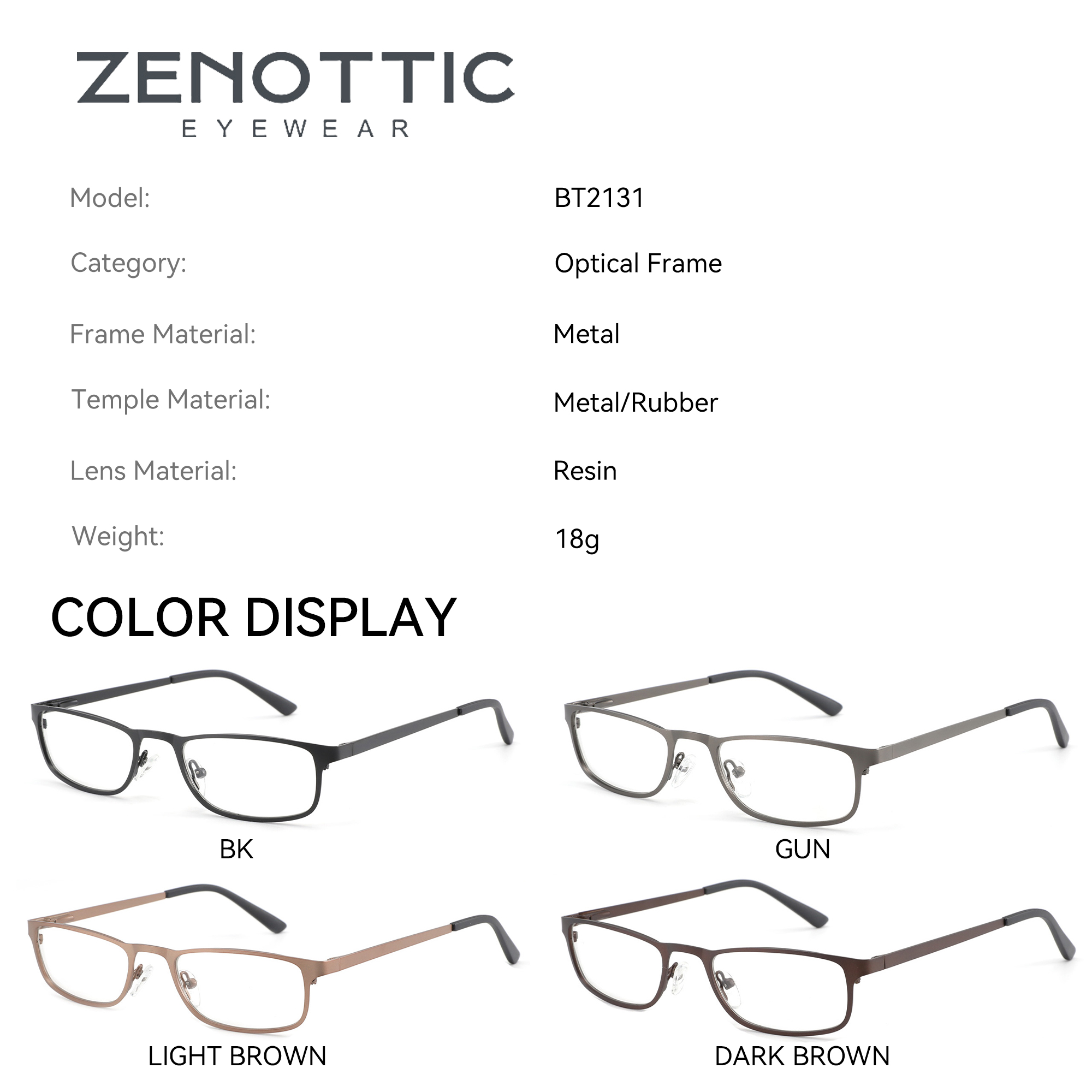 ZENOTTIC 고품질 금속 처방 안경 작은 직사각형  - Men Shoes Zegna 리뷰 및 가격