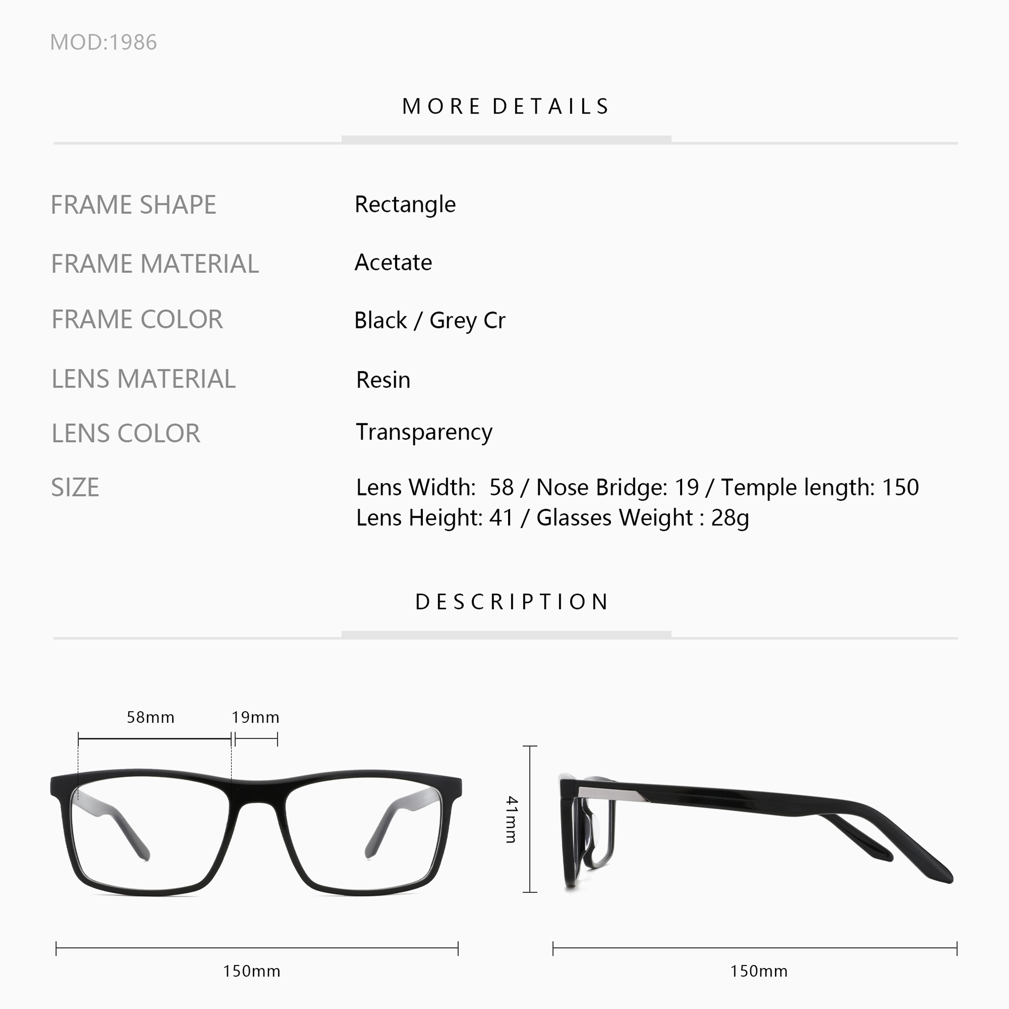 ZENOTTIC 사각 광학 안경 대형 프레임 2023  - Men Shoes Zegna 리뷰 및 가격