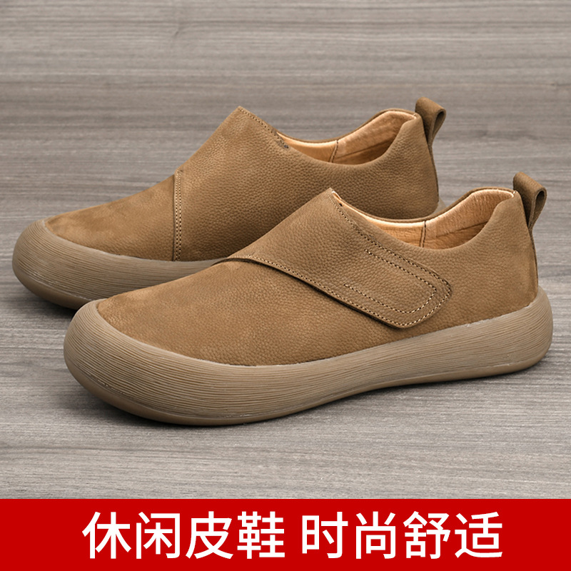 남성용 2026 신상 캐주얼 로퍼 슬립온 벨크로 스트랩 - Men'S Shoes With Velcro 리뷰 및 가격