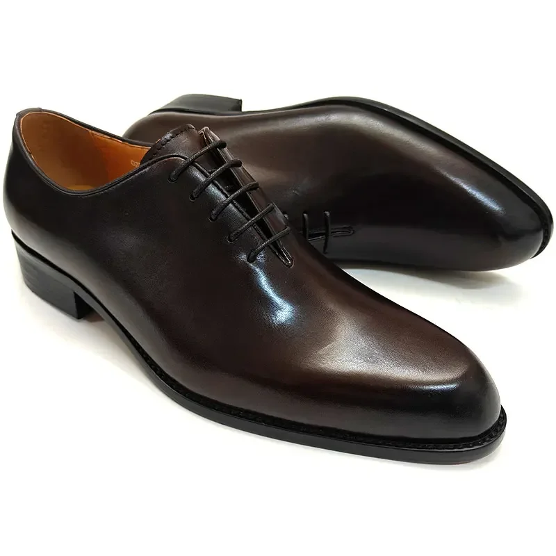 새로운 남성 가죽 신발 수제 고품질 캐주얼 옥스포드 비 - Men Shoes Prada 리뷰 및 가격