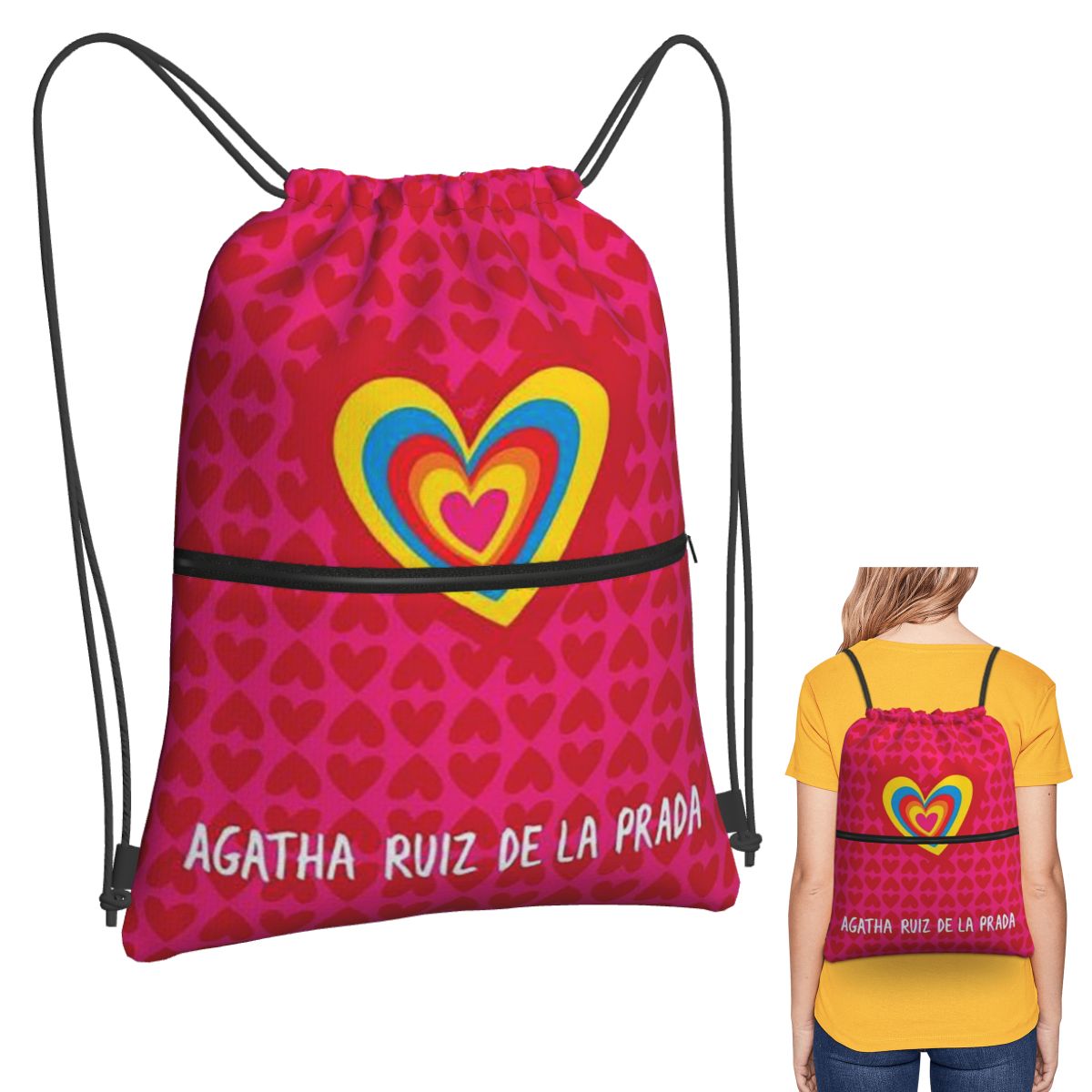 Agatha Ruiz-De La-Prada 패턴 백팩  - Men Shoes Prada 리뷰 및 가격