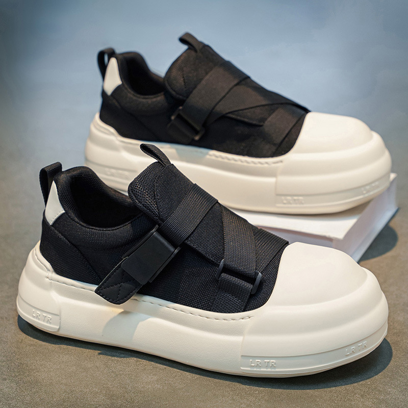 남성 캐주얼 스포츠화 통기성 좋은 벨크로 화이트 두꺼운 - Men'S Shoes With Velcro 리뷰 및 가격