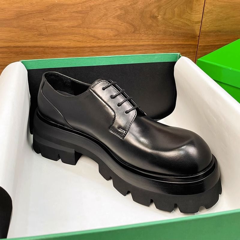 라운드 헤드 더비 남성 가을 새로운 플랫폼 높이기 빅  - Men Shoes Prada 리뷰 및 가격