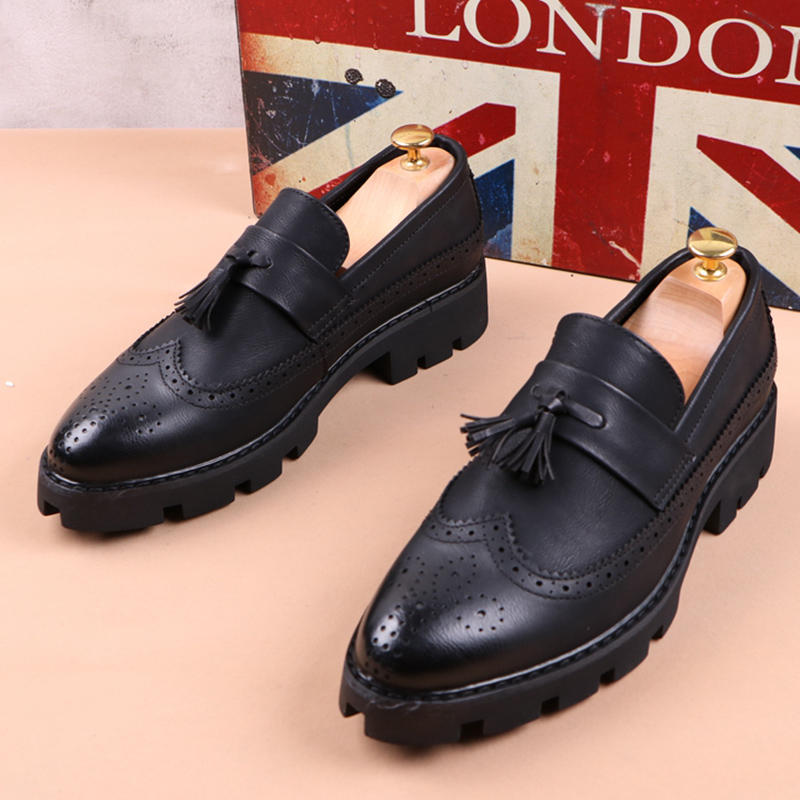 남성 캐주얼 비즈니스 웨딩 정장 드레스 소가죽 태슬 슈 - Men Shoes Prada 리뷰 및 가격