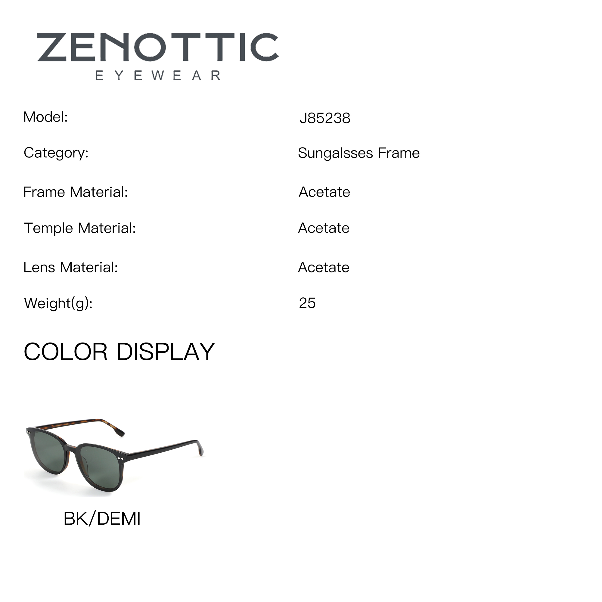 ZENOTTIC 스퀘어 아세테이트 남성용 처방 안경용  - Men Shoes Zegna 리뷰 및 가격