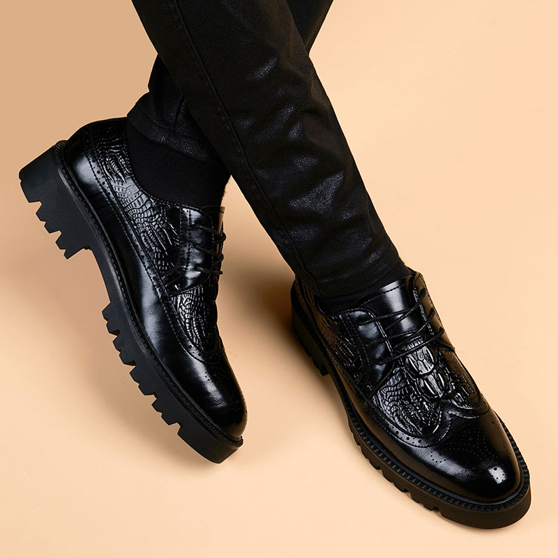 남성 럭셔리 패션 파티 나이트 클럽 드레스 정품 가죽  - Men Shoes Prada 리뷰 및 가격