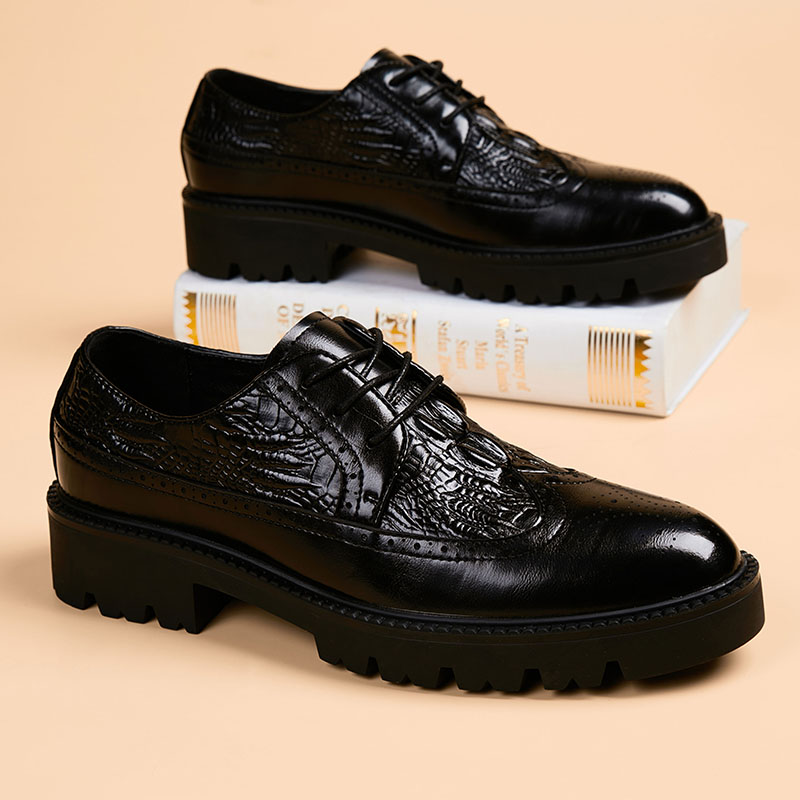 남성 럭셔리 패션 파티 나이트 클럽 드레스 정품 가죽  - Men Shoes Prada 리뷰 및 가격
